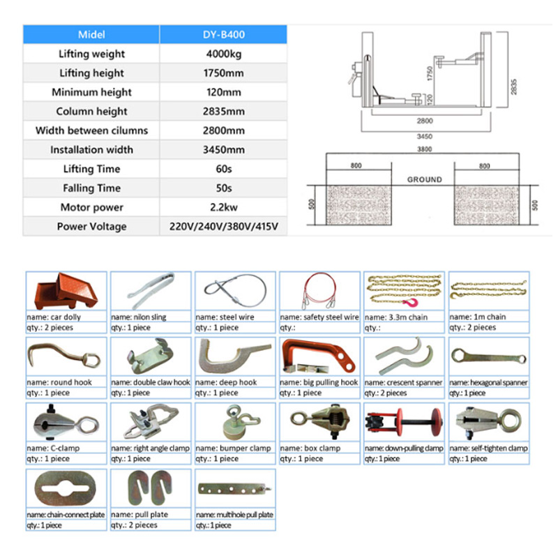 Certyfikowane CE urządzenia do – Auto Repair Shop Equipment recenzja i cena